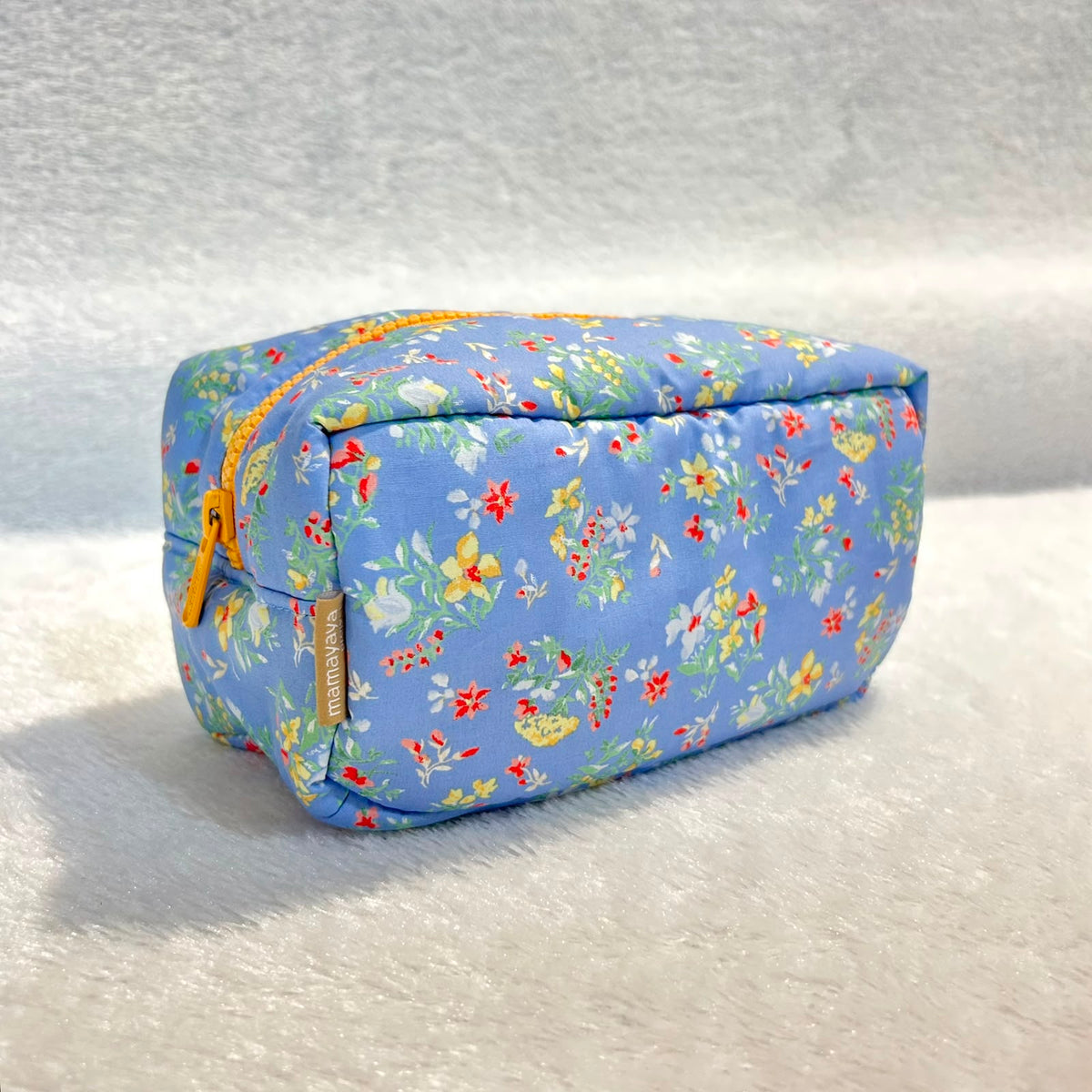 COSMETIC POUCH PUFFY_DITSY FLORAL BLUE