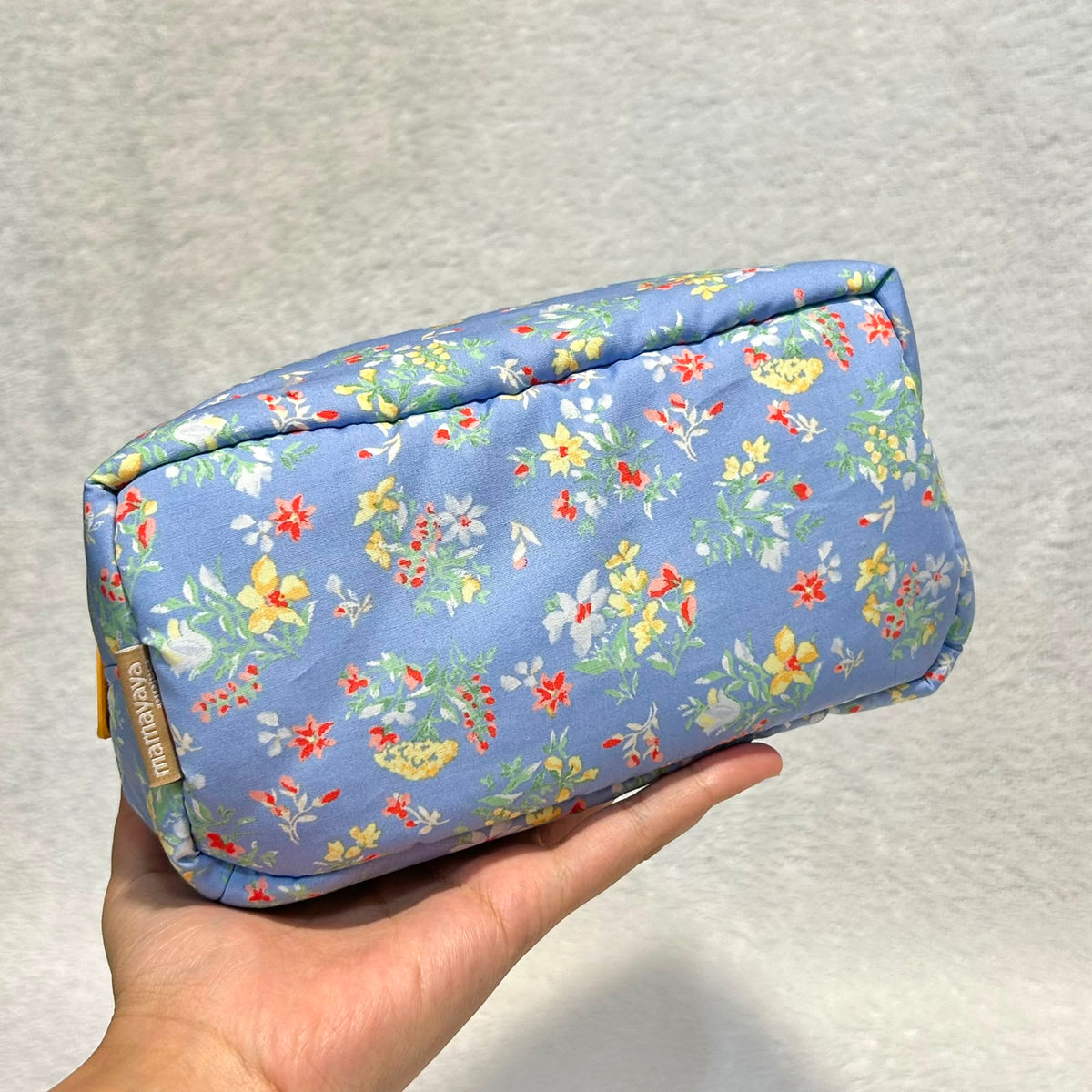 COSMETIC POUCH PUFFY_DITSY FLORAL BLUE