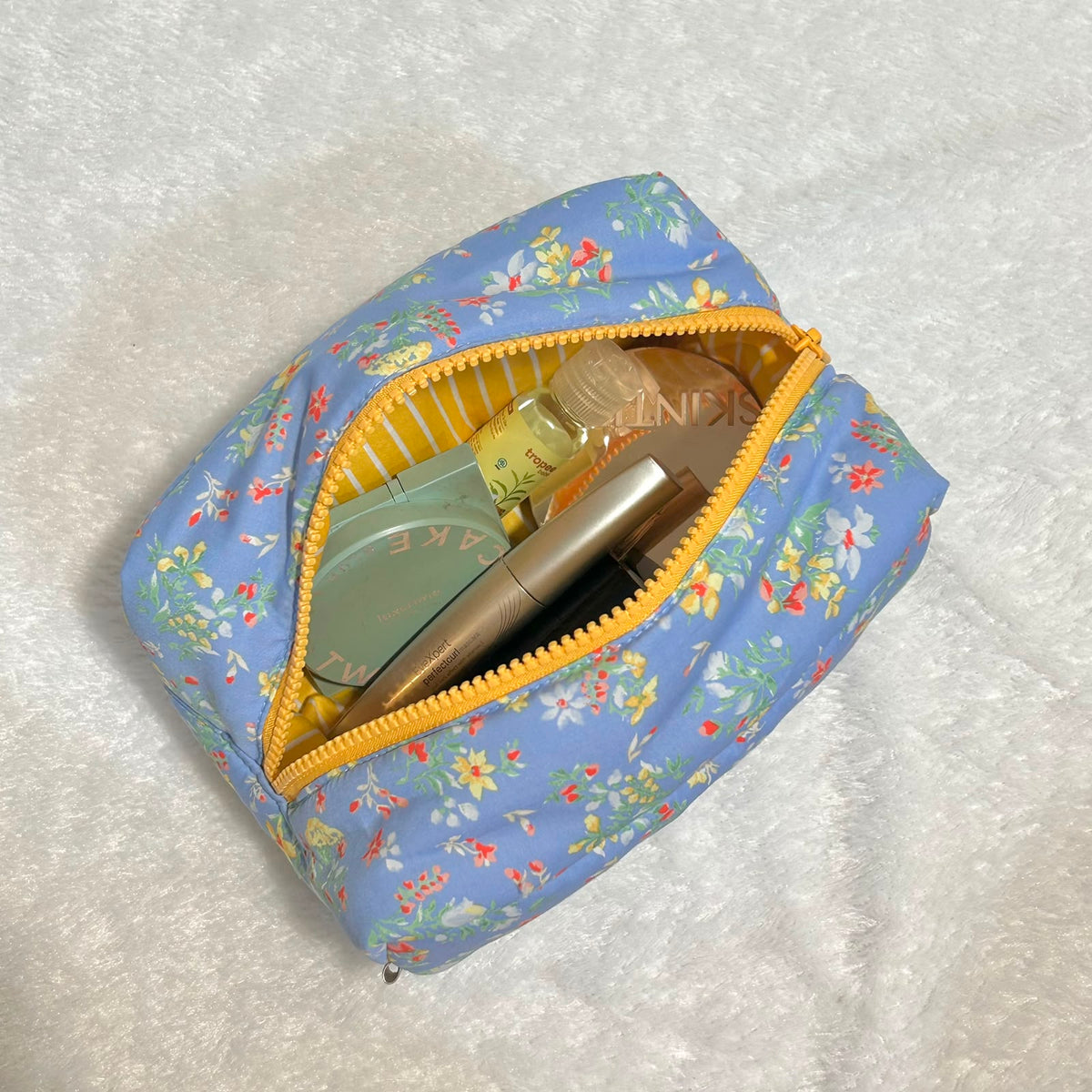 COSMETIC POUCH PUFFY_DITSY FLORAL BLUE