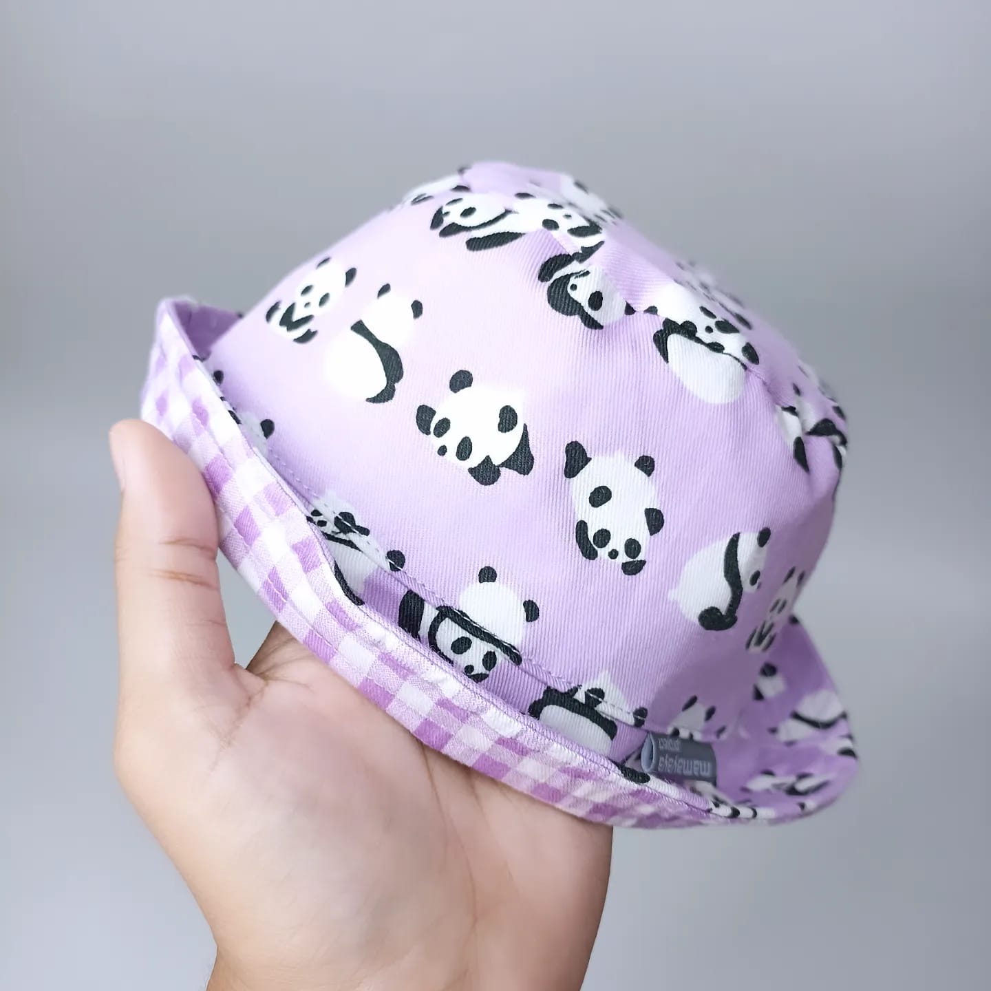 SET BABY | BUCKET HAT | BIBS | BABY SHOES_A6260_PANDA LILAC