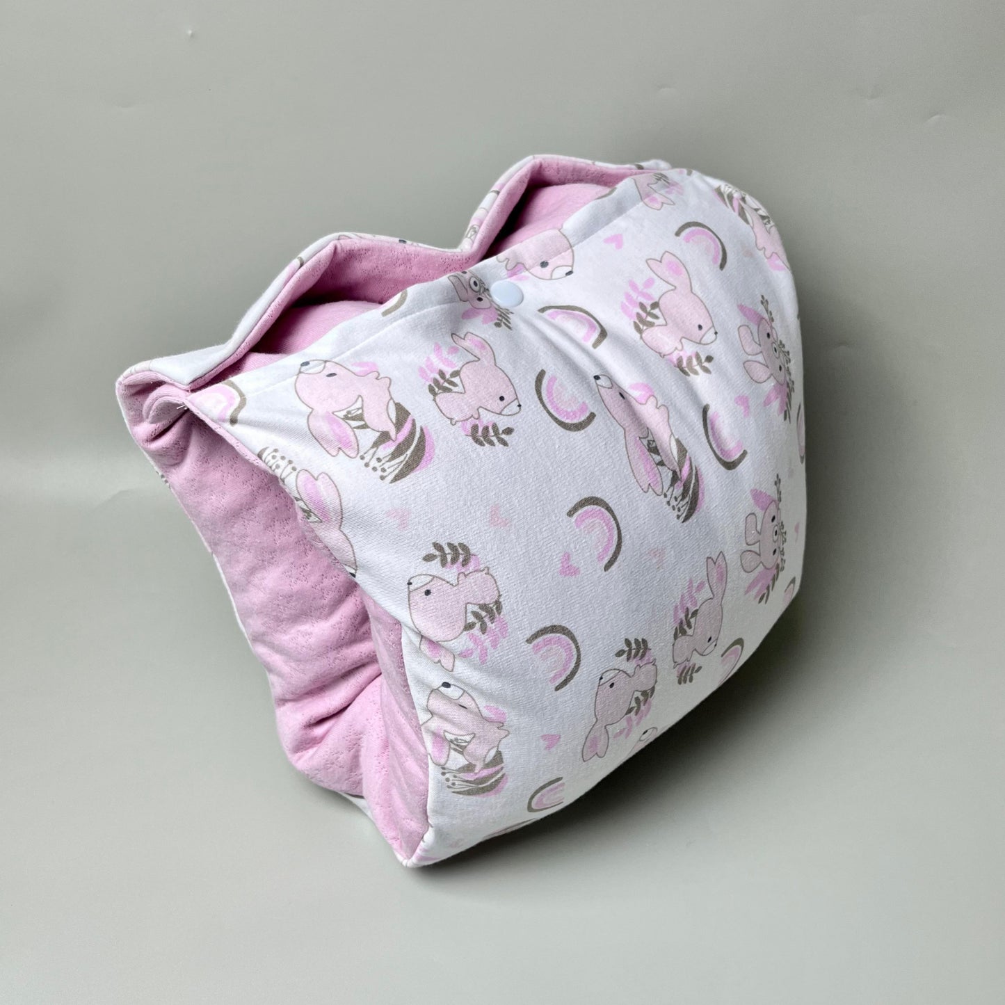 TRAVEL NURSING ARM PILLOW_⁠B7107_RABBIT PINK