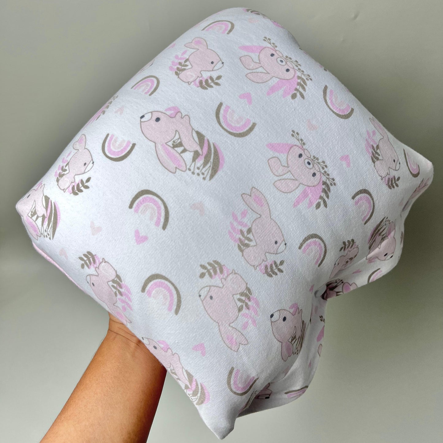 TRAVEL NURSING ARM PILLOW_⁠B7107_RABBIT PINK