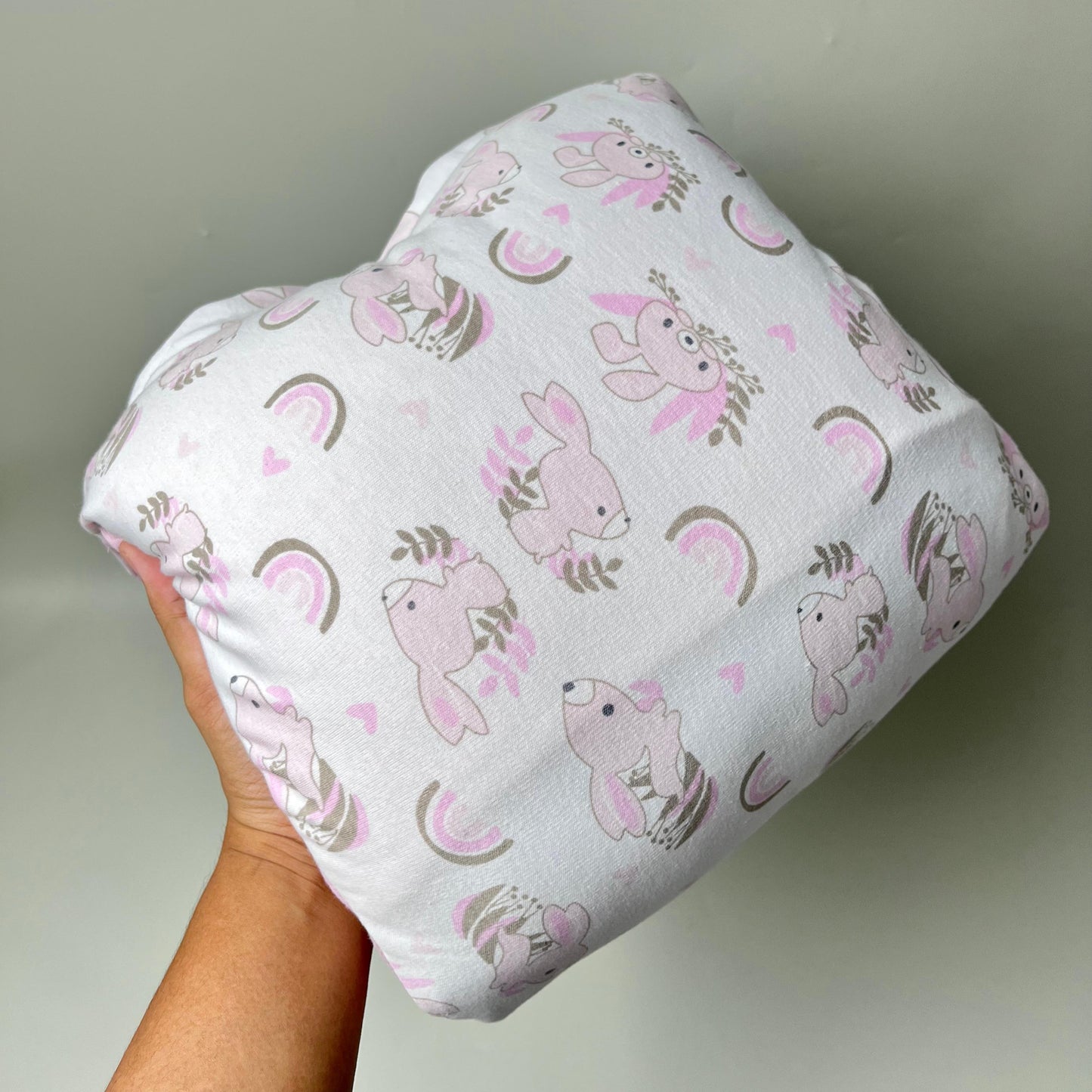 TRAVEL NURSING ARM PILLOW_⁠B7107_RABBIT PINK
