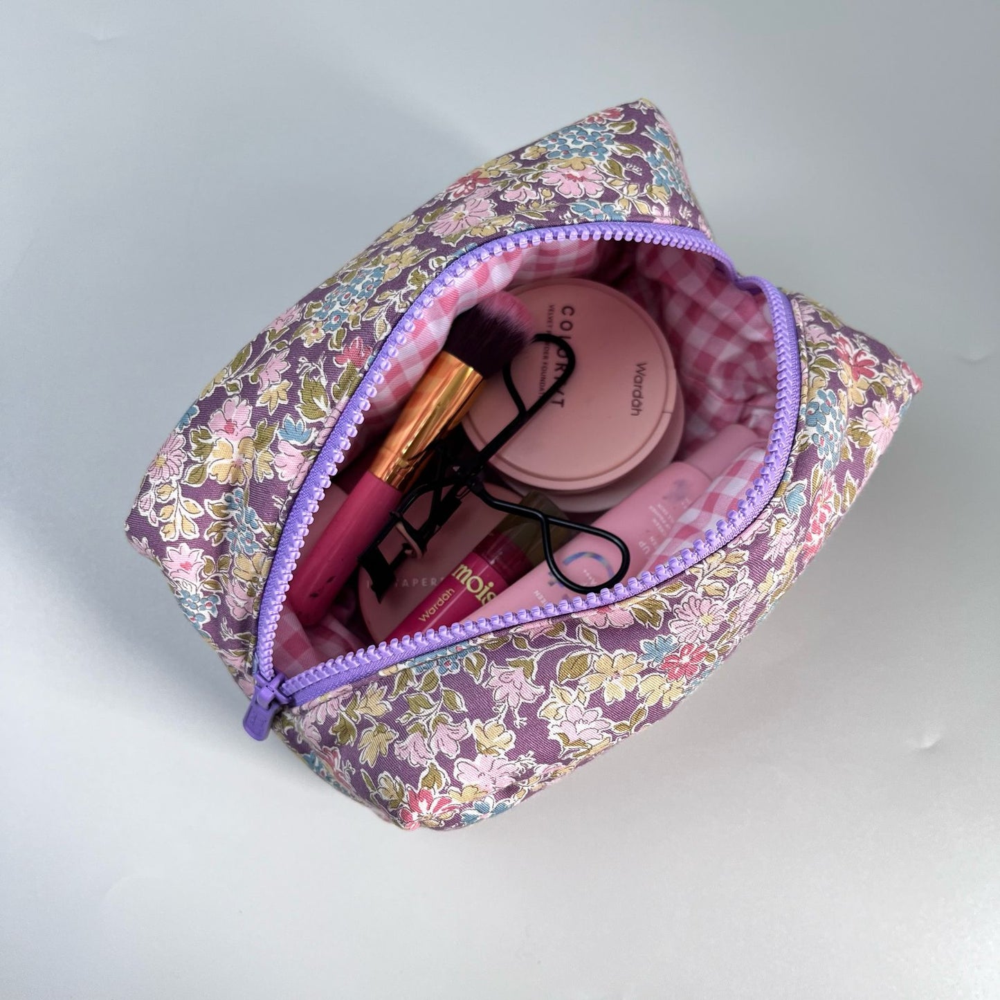 COSMETIC POUCH PUFFY_A7051_CALENDULA UNGU