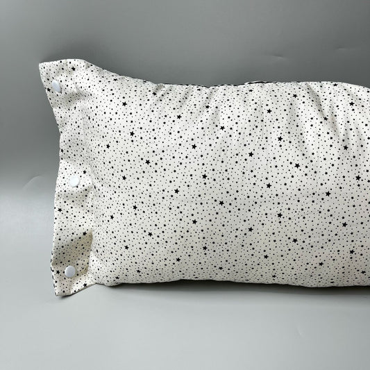 TRAVEL NURSING ARM PILLOW_⁠A7013_MINI BINTANG DASAR PUTIH
