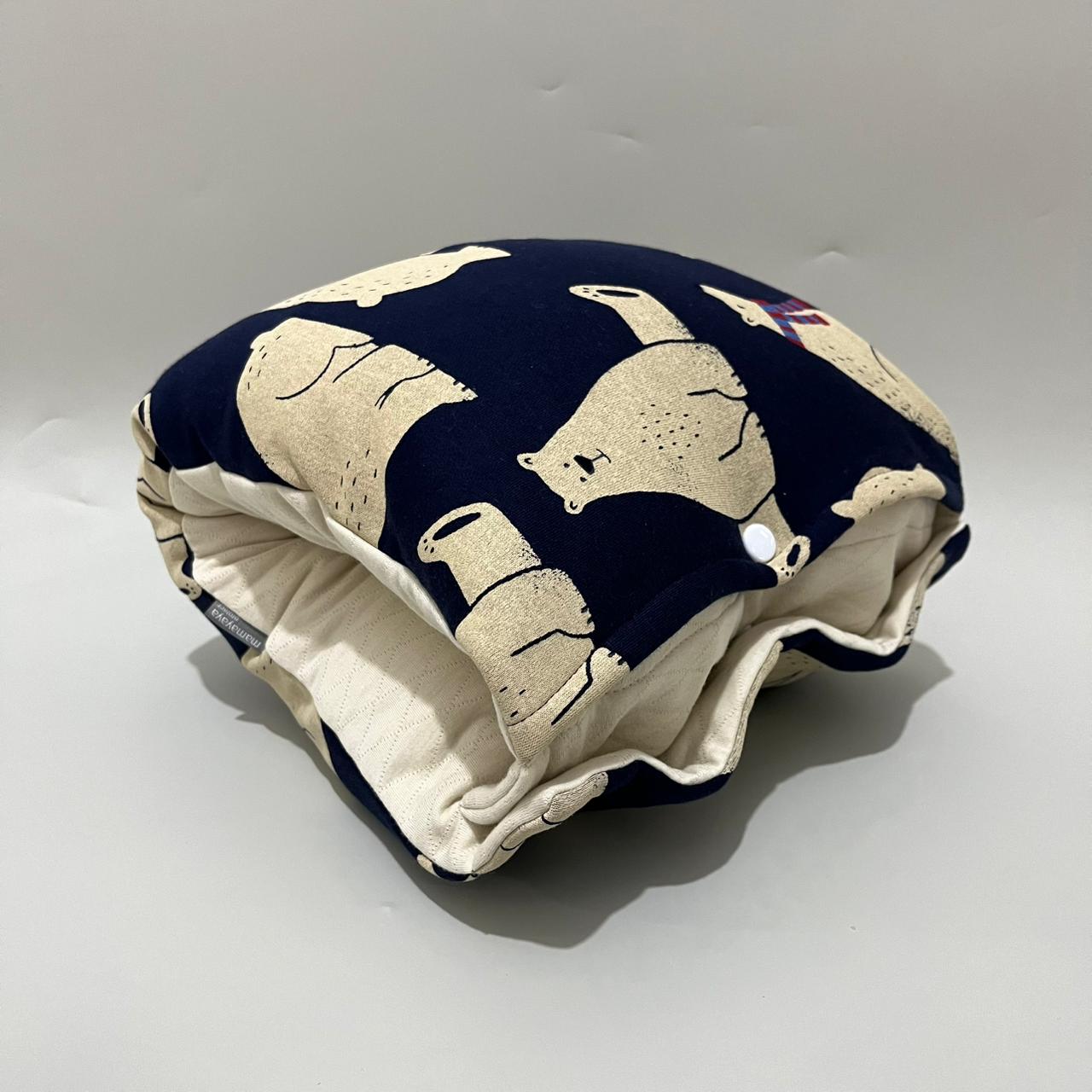 TRAVEL NURSING ARM PILLOW_⁠B7292_BERUANG NAVY