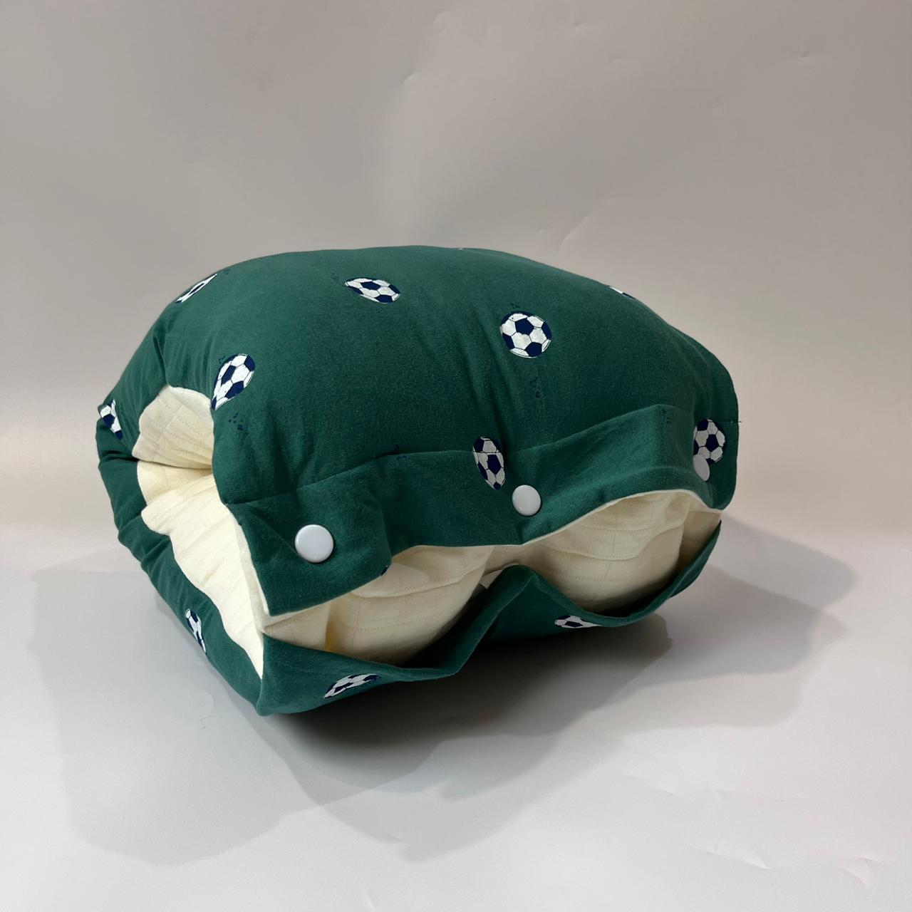 TRAVEL NURSING ARM PILLOW_⁠B7479_BOLA HIJAU (KAOS)