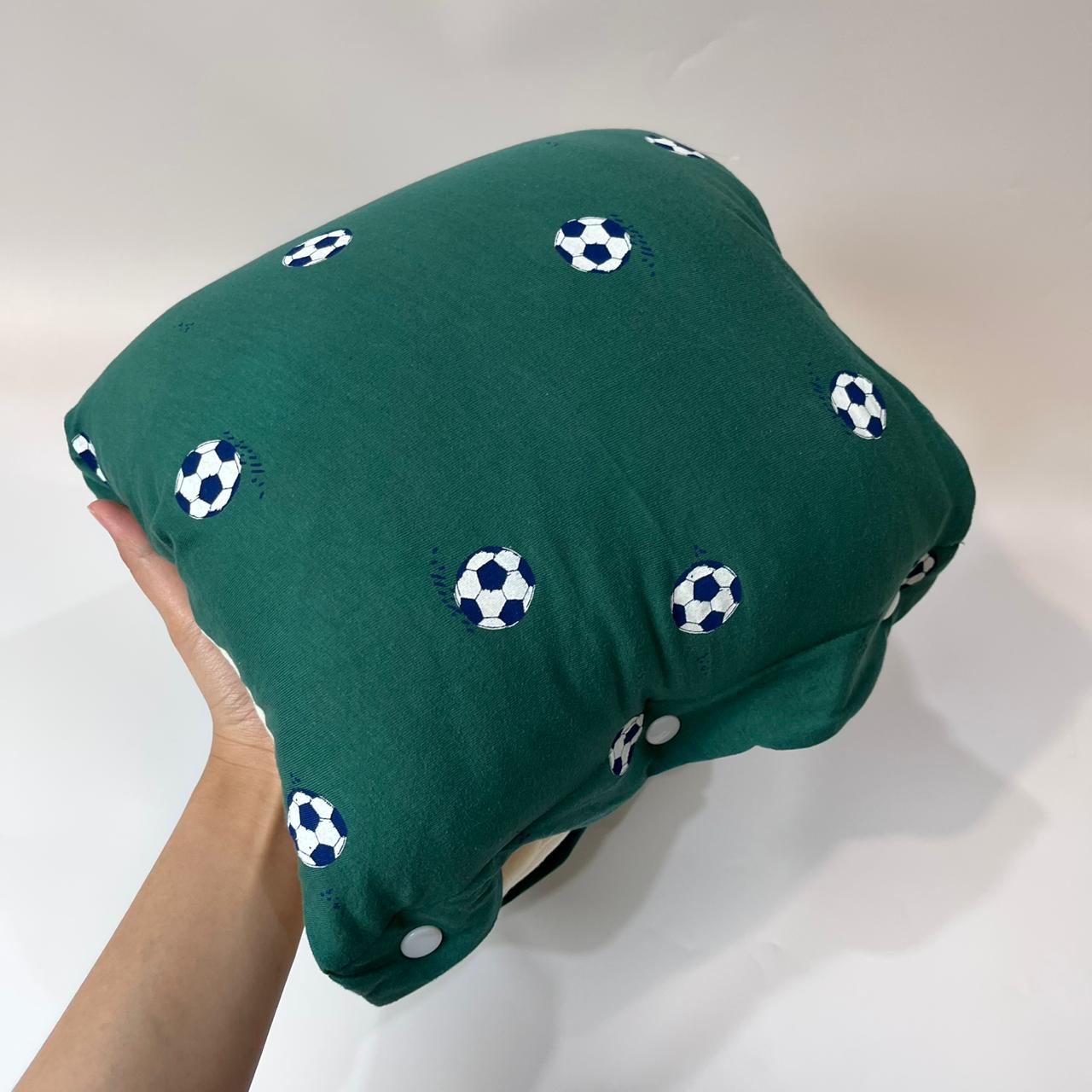 TRAVEL NURSING ARM PILLOW_⁠B7479_BOLA HIJAU (KAOS)
