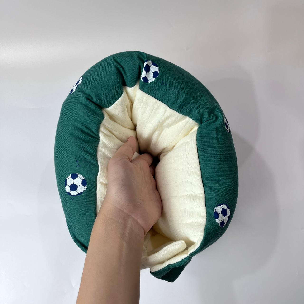 TRAVEL NURSING ARM PILLOW_⁠B7479_BOLA HIJAU (KAOS)