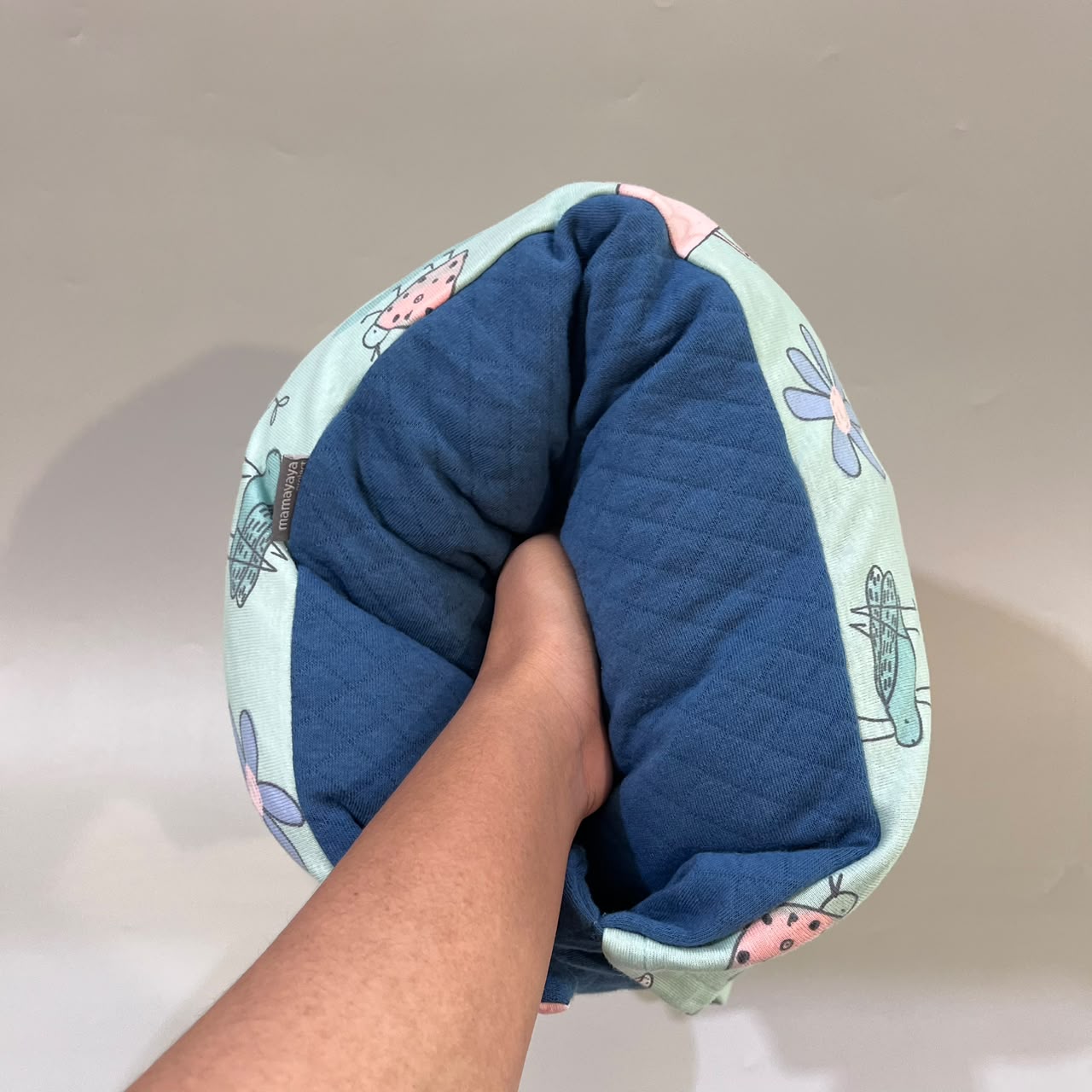 TRAVEL NURSING ARM PILLOW_KELINCI TOSCA EMBOS BIRU (KAOS)