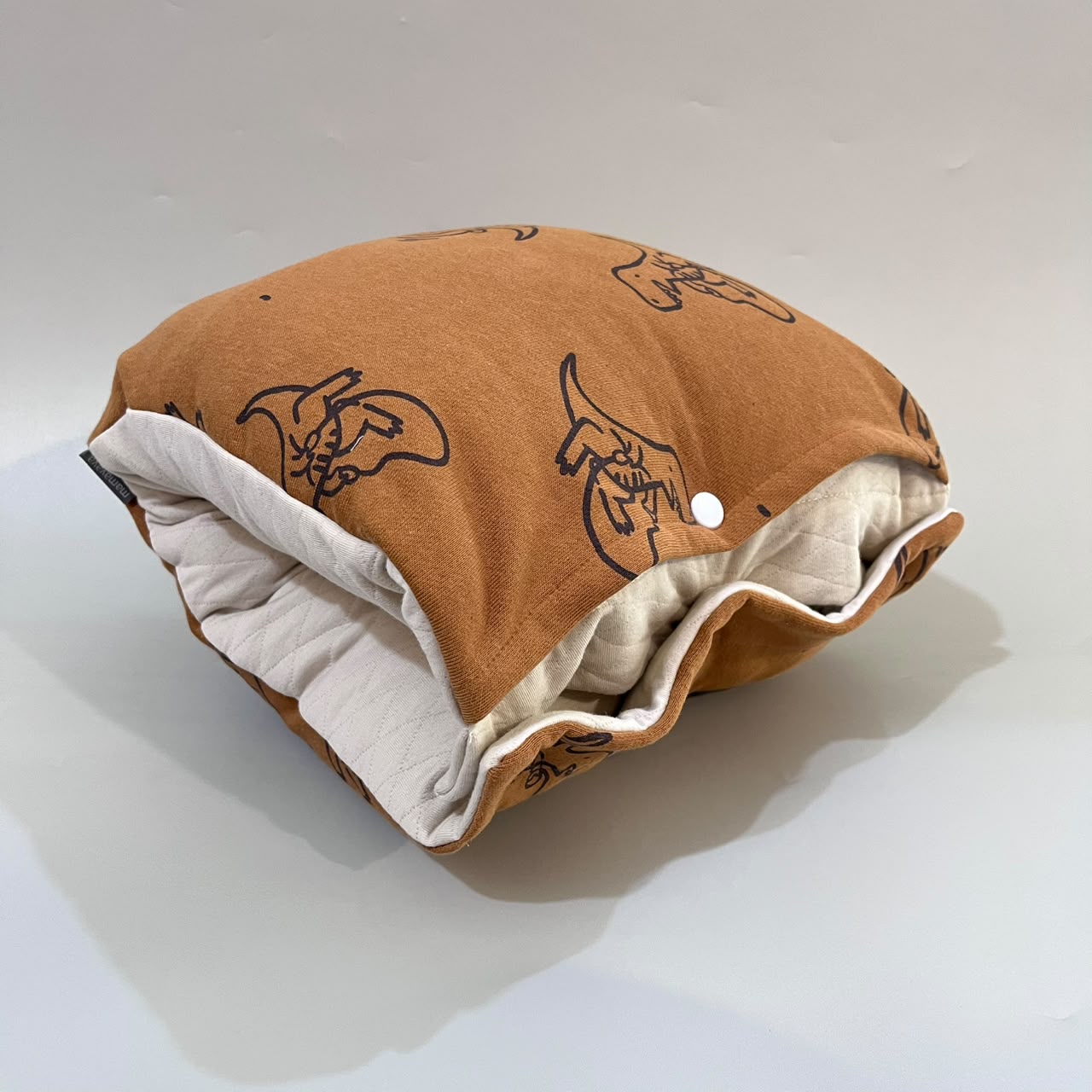 TRAVEL NURSING ARM PILLOW_DINO MUSTARD (KAOS)