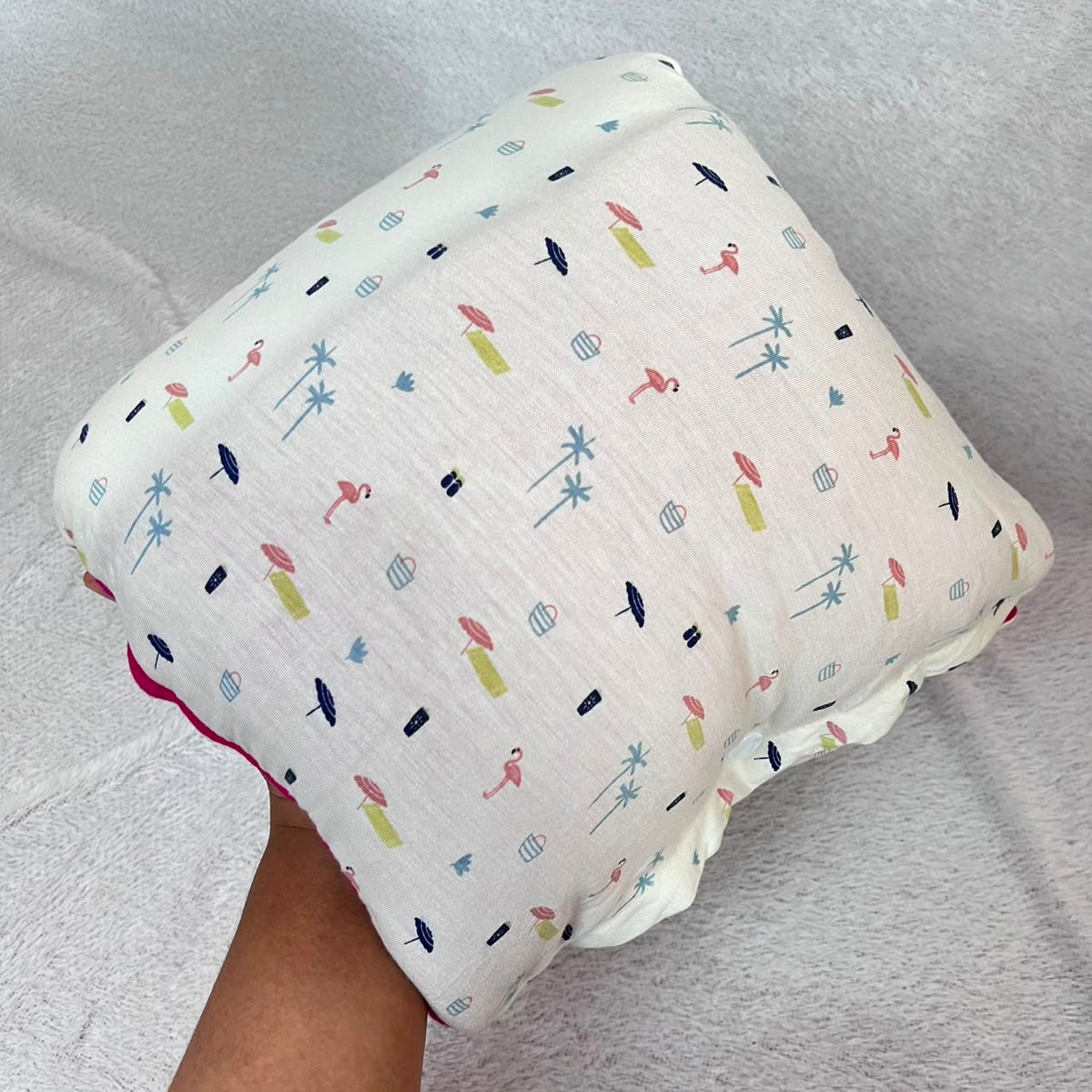 TRAVEL NURSING ARM PILLOW_FLAMINGO FUSHIA (KAOS)