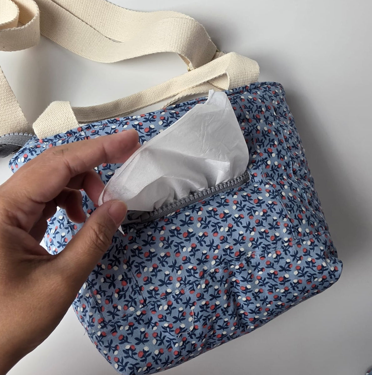STB - SMALL TOTE BAG_CHERRY BLUE