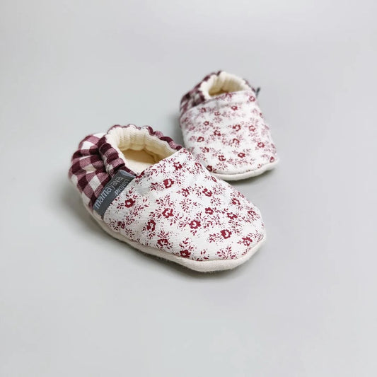 BABY SHOES_A4260_BUNGA MAROON_(6-9)
