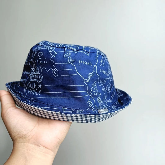 BUCKET HAT_A4214_TREASURE MAPS NAVY_58