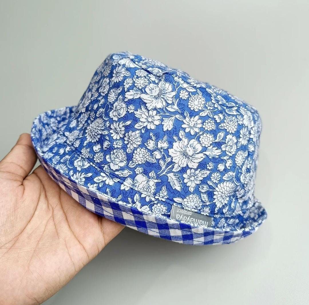 BUCKET HAT_A4259_BUNGA ASTER BIRU_50