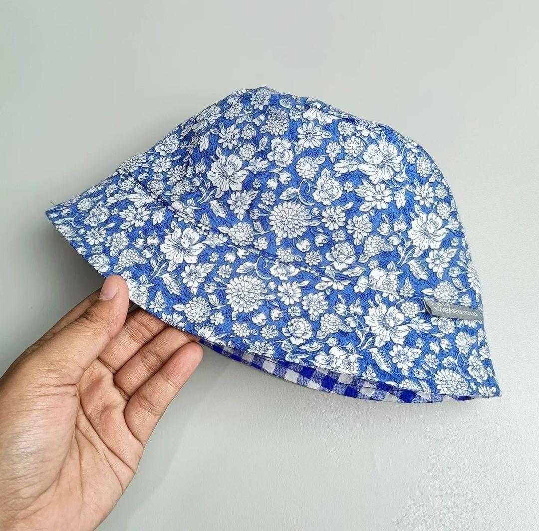 BUCKET HAT_A4259_BUNGA ASTER BIRU_50